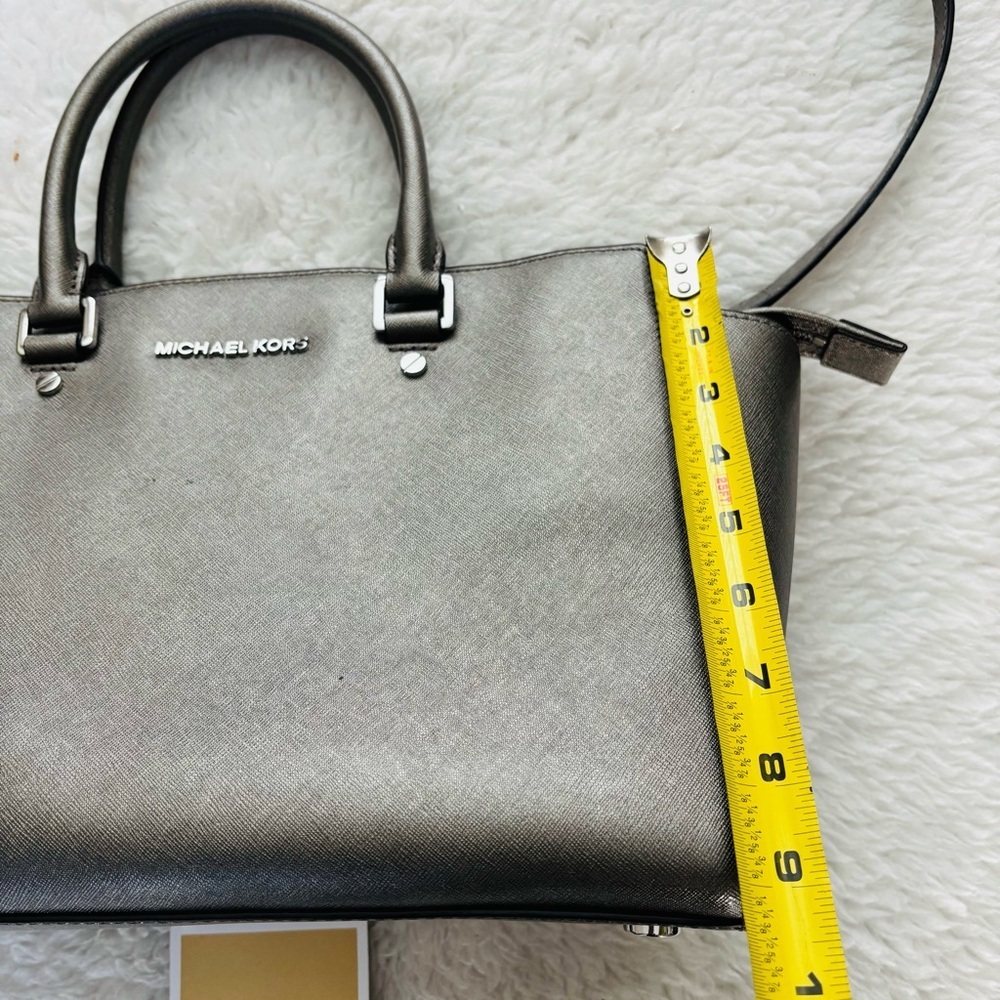 Michael Kors Metallic Olive Brown Satchel/Shoulder Bag - Picture 16 of 16